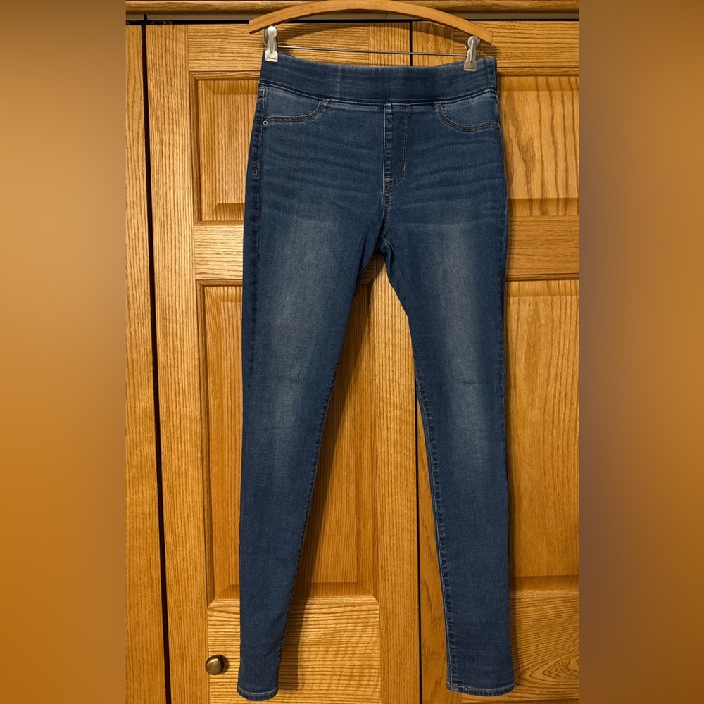Old Navy Blue Skinny Jeans with High-Waisted Fit 10 Long